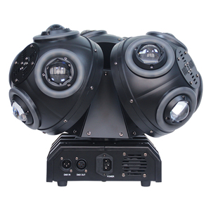 Luz láser de cabeza móvil de tres cabezales con rotación de doble brazo, luz LED RGBW de <span class=keywords><strong>3</strong></span> cabezales para DJ, discoteca y escenario - Product Image 6