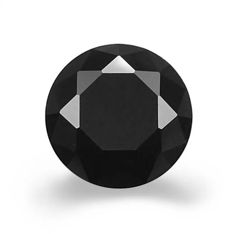 Grosir Moissanite Hitam Longgar 6.5Mm Berlian Moissanite 1ct Longgar Hitam Moissanite