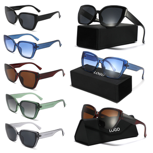 2025 nueva moda PC UV400 gafas de sol gran oferta venta al por mayor gafas de sol de alta calidad marco cuadrado logotipo personalizado gafas de sol - Product Image 1