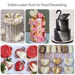 Bột Mica Màu Kim Loại Cấp Thực Phẩm Bột Ánh Kim Ăn Được Màu Vàng Ánh Sáng Ăn Được Cho Sô Cô La Đồ Uống - Product Image 6