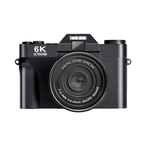 6K 16X Zoom Numérique 64MP Vlog Enregistreur Vidéo <span class=keywords><strong>YouTube</strong></span> 3 ''180 ° Flip Screen WiFi Appareil <span class=keywords><strong>Photo</strong></span> Numérique Avec Flash - Product Image 4