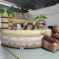 Château gonflable de safari populaire pour tout-petits, structure de jeu souple avec matériau PVC et taille personnalisée pour usage commercial