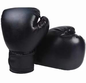 ถุงมือชกมวยหนัง PU สีดำสีทองสำหรับผู้ชายและผู้หญิงอุปกรณ์ฝึกฝนและป้องกันใหม่สำหรับการต่อสู้และคาราเต้ - Product Image 2