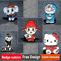 Pins en émail personnalisés sur mesure, badges métalliques de personnage de bande dessinée, vente en gros, pin's de revers de haute qualité pour cadeau de fan
