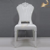 Chaise de salle à manger commerciale empilable en plastique PP, style moderne et minimaliste, durable pour l'intérieur et l'extérieur, les loisirs, les mariages, les bars et les salons