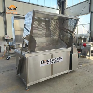 Olla industrial de cocción lenta con <span class=keywords><strong>cesta</strong></span> basculante hidráulica de acero inoxidable 304 para patas de pollo y piel de cerdo, con calentamiento a gas, vapor o eléctrico - Product Image 2