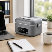 Kabellose Elektrische Lunchbox 1300ml Edelstahl-Innentopf Digitale Steuerung Timer-Funktion Selbsterhitzender Speisenwärmer 1 Jahr Garantie