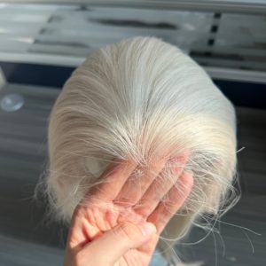 Nueva Llegada, Cabello Humano Europeo Virgen Natural de Color 12a con Cutícula Alineada, Peluca Frontal de Encaje Suizo HD de 13*5'', <span class=keywords><strong>Rubio</strong></span> <span class=keywords><strong>Ceniza</strong></span> - Product Image 1