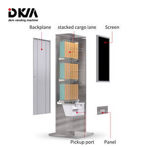 ตู้จำหน่ายสินค้าอัตโนมัติแบบสัมผัสหน้าจอ Dkmvending สำหรับภายนอกอาคาร รับเหรียญ - Product Image 3