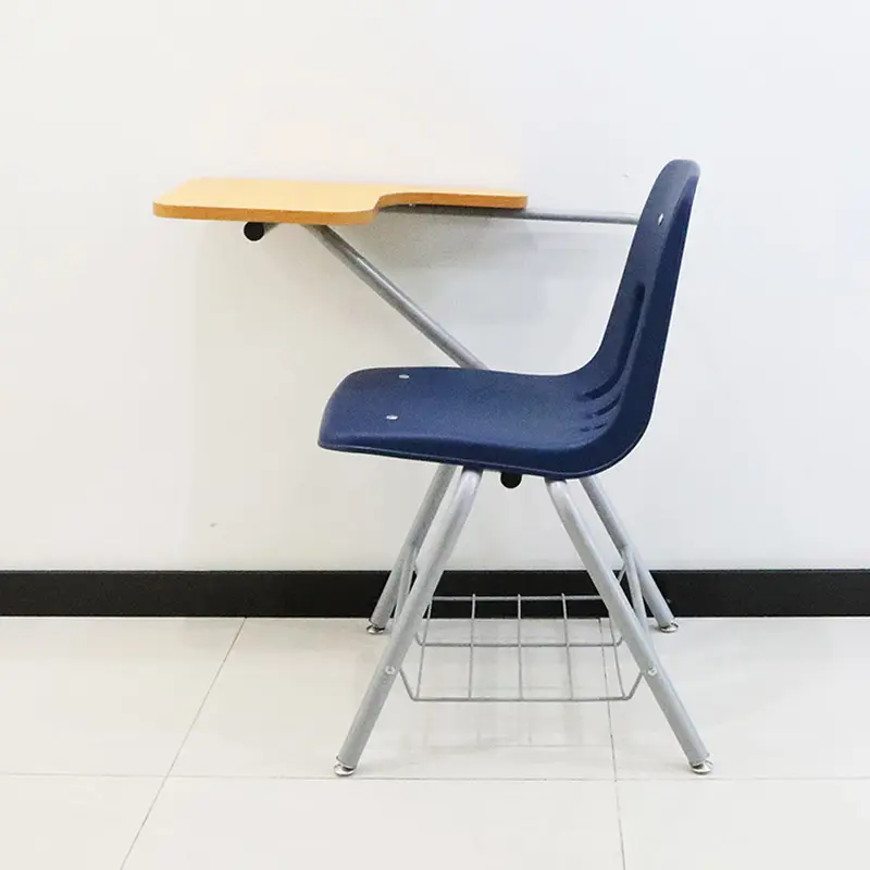 Treinamento universitário Braço Cadeira De Aula Cadeira Escolar Móveis Com Mesa De Escrita Board