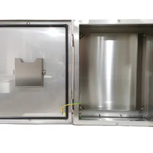 Manufacturer's metal outdoor electrical box RAL7035 stainless steel waterproof control cabinet aluminum wiring distribution box