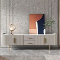 Meubles de salon Moontree, meubles de maison, consoles en bois, consoles multimédias avec tiroirs de rangement, support TV
