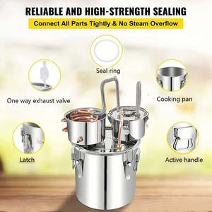 Équipement de distillation d'alcool pour éthanol, whisky, bière, eau, kits d'alcool pour usage domestique, distillateurs de brandy et whisky, machine de brassage maison - Product Image 2