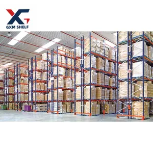 Fornecedores de equipamentos logísticos para sistemas de rack de paletes pesados personalizados, acionamento em estantes