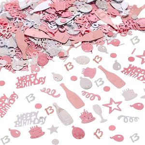 Coriandoli Classici da Tavolo '<span class=keywords><strong>Buon</strong></span> <span class=keywords><strong>Compleanno</strong></span>' <span class=keywords><strong>20</strong></span>° Anniversario, Decorazione con Glitter Oro Rosa per Feste di <span class=keywords><strong>Compleanno</strong></span> e Laurea - Product Image 2