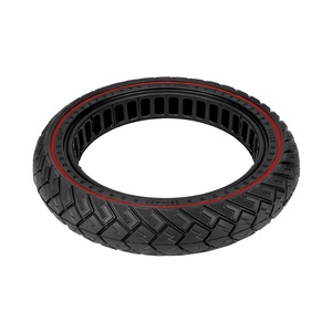 Neumático Sólido Ulip 14×2.5 con Diseño de Alas y Línea Roja, Resistente a Pinchazos, para Patinetes Eléctricos de 14 Pulgadas, 14*2.5 con Franja Roja - Product Image 4