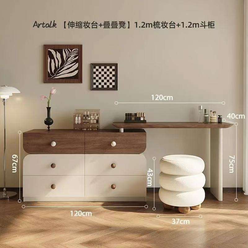 zz tocador de 1,2 m, cómoda de 1,2 m, taburete de tocador