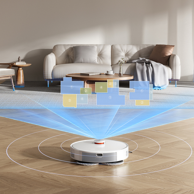 XM S40 Pro Robot Vacuum Mop 15000Pa Suction 129 Ultra-wide Obstacle Avoidance Smart Carpet Recognition Household Garage Wet