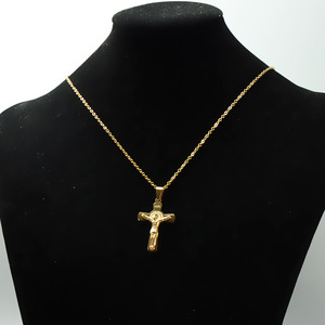 Venda Quente de Joias Religiosas Cristãs, Crucifixo com Cruz de Jesus, Colar de Aço Inoxidável para Homens - Product Image 4
