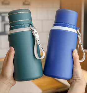Bouteille d'eau isotherme en acier inoxydable de 800 ml, 1000 ml, 1300 ml avec cordon de transport, grande capacité, thermos pour sports de plein air - Product Image 5