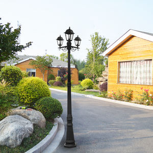 Poste <span class=keywords><strong>de</strong></span> l'éclairage vintage à trois têtes, pilier lumineux en plastique, luminaire d'extérieur, idéal pour un <span class=keywords><strong>parc</strong></span>, une hauteur <span class=keywords><strong>de</strong></span> 2M, PH4103 - Product Image 3