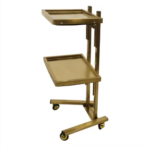 Chariot de salon de coiffure moderne en acier inoxydable <span class=keywords><strong>Miaosen</strong></span> équipement en métal bon marché avec roues verrouillables pour le travail - Product Image 5