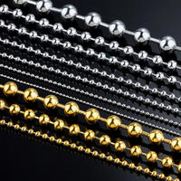 Collier de bijoux punk tendance en acier inoxydable ou en cuivre, personnalisé par l'usine JIAYE, avec pendentif exclusif et chaîne à perles, couleur plaquée DIY