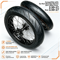 Pour Sur-Ron Ultra Bee, jeu de roues Supermoto en aluminium 7075 de 17 pouces, moyeu CNC, roues de course sur route, conversion de moto électrique tout-terrain