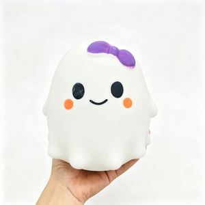 Jouet Squishy Fantôme Géant d'Halloween 13,5x13cm, Jouet Anti-stress Doux à Presser pour Récompense de Classe, Expédié depuis l'Entrepôt des États-Unis - Product Image 6