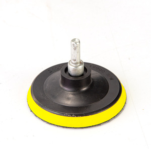 One 4 Inch Sticky Tray Backer Pad For Angle Grinder Polishing Disc 3 4 Inch Flocked Sandpaper Compatible With 6 7 Inch Pads - Product Image 4