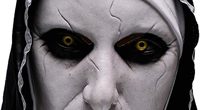 Masque intégral en latex rechargeable DAMAI Nun Scary Halloween, le plus effrayant, pour démon, esprit maléfique, fête d'horreur, costume de cosplay