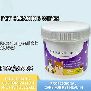 ผ้าเช็ดทำความสะอาดดวงตาสุนัขแบบใช้แล้วทิ้งผ้าเช็ดทำความสะอาดที่จำเป็นสำหรับการดูแลสัตว์เลี้ยงแผ่นทำความสะอาดที่อ่อนนุ่มสำหรับการรักษาดวงตาสุนัขแมว120ชิ้น - Product Image 2