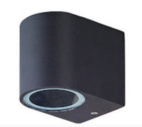 Applique murale d'extérieur élégante et étanche avec ampoule LED GU10