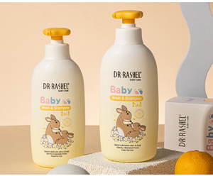 <span class=keywords><strong>Dr</strong></span>. Rashel Baby 2 en 1 Wash & Shampoo, 500ml Tamaño grande Champú de color de cabello calmante de larga duración para bebé - Product Image 1