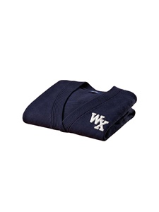 Cropped Style Oversized Knit <strong>Cardigan</strong> <strong>Navy</strong> Blue Custom Logo Knitwear Embroidery Style Short <strong>Cardigan</strong> for Women - Product Image 4
