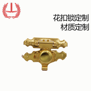ตัวล็อกกล่องเครื่องประดับโลหะรูปดอกไม้ ขนาด 10 มม. สีทองโบราณ แบบหมุนซ่อน สำหรับกล่องไม้ - Product Image 3