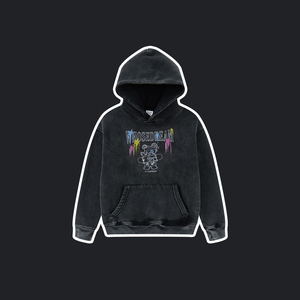 All'ingrosso produttori di OEM 355g felpe con cappuccio per bambini Vintage serigrafia sciolto acido lavaggio felpa <span class=keywords><strong>adolescente</strong></span> 2-12anni - Product Image 5