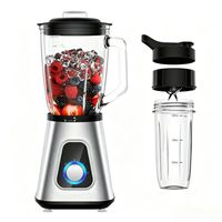 Upgrade 1300W Shakes en Smoothies Blender, ijsvergruizer, bevroren fruit, autonome reinigingsfunctie, sapcentrifuge, voedingsblender