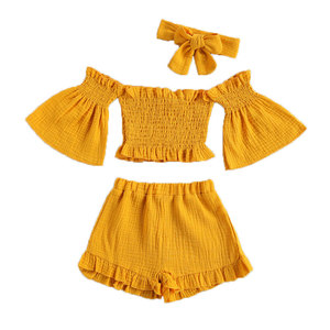 Offre Spéciale bébé vêtements deux pièces fille ensembles impression personnalisée tissu confortable grande taille vêtements pour enfants - Product Image 6