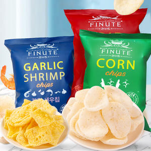 ชิปกุ้งปูเกาหลีขนมเพื่อสุขภาพขนมที่แปลกใหม่ผลิตภัณฑ์ราคาถูกกระเทียมกุ้งรส82กรัมชิปข้าวโพด - Product Image 5