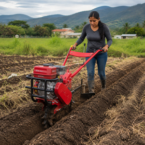 Factory Price 7HP Gasoline <b>Walk</b> Behind Mini Tiller Rotary Cultivator <b>Machine</b> For Agriculture Farm - Product Image 1