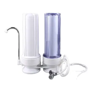 10 inch Double stage countertop water filter with clear housing