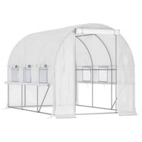 Serre de jardin hydroponique moderne 3x2x2m, grande, pour l'extérieur, avec 6 fenêtres, en acier galvanisé PE, écologique