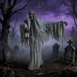 Thực Tế Ma Điện Mô Hình Bộ Xương Sọ Hoạt Hình Trong Nhà Đạo Cụ Mới Đến Thân Thiện Với Môi - Product Image 4