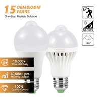 Bombilla LED Inteligente con Sensor de Movimiento PIR B22 E26 E27, 3W 5W 7W 9W 12W 15W 18W