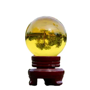 水晶球60毫米70毫米80毫米彩色实心玻璃水晶球