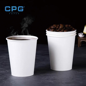 Vasos de Papel de Doble Pared con Logotipo Personalizado al por Mayor, 3oz, 4oz, 8oz, 12oz, 16oz, Vasos Biodegradables con Revestimiento de PLA para Té y Bebidas Calientes - Product Image 1