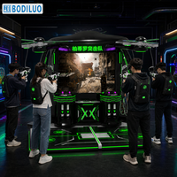 Simulateur de jeu de tir VR multijoueur pour 4 joueurs, machine d'arcade de réalité virtuelle pour parc d'attractions intérieur