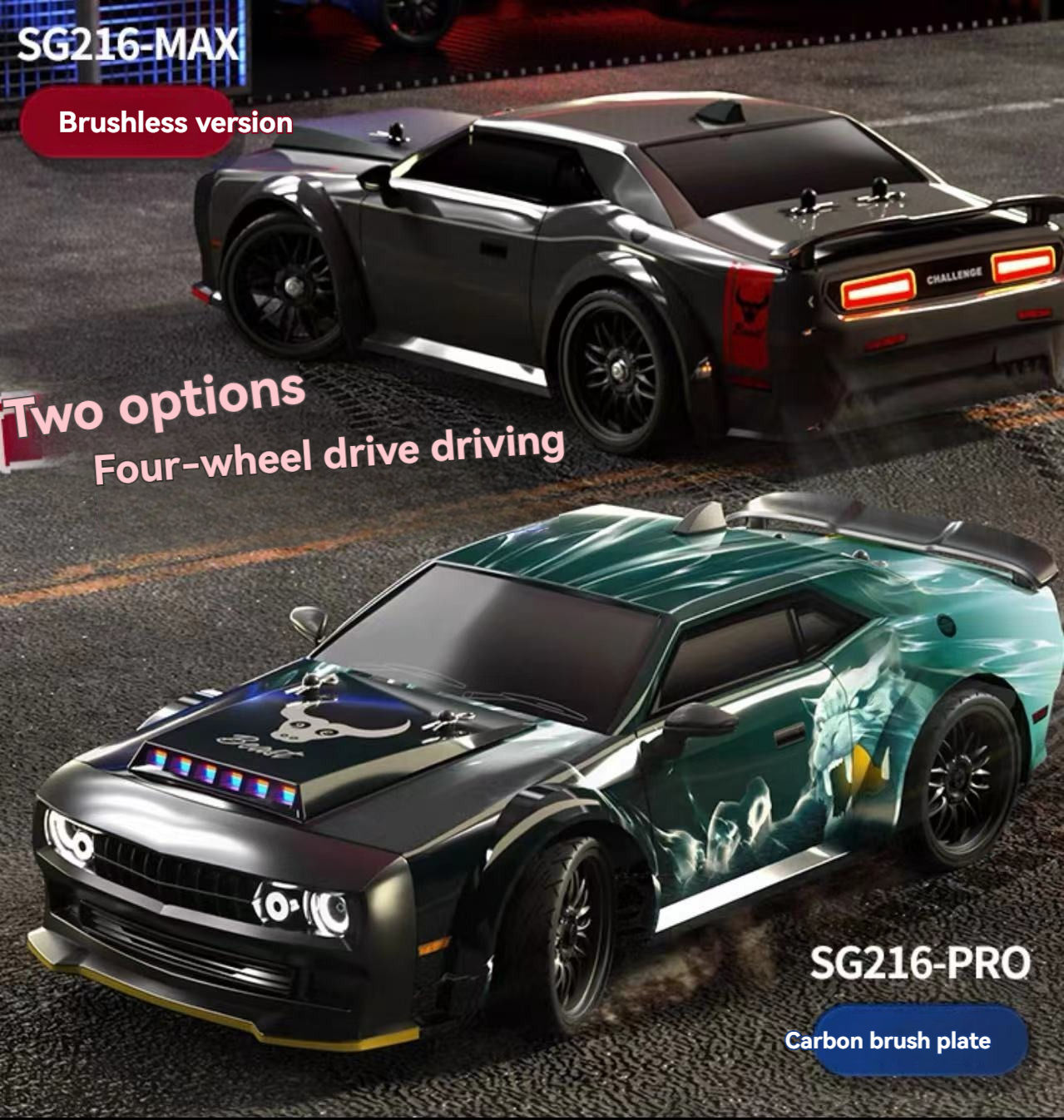 2024 1:16 Metal High-Speed Remote Control Car RC Toys