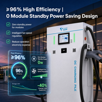 Nouvelle station de recharge pour véhicules électriques TIDE ENERGY 80 kW DC, chargeur rapide intelligent avec application RFID et fonction Plug and Charge